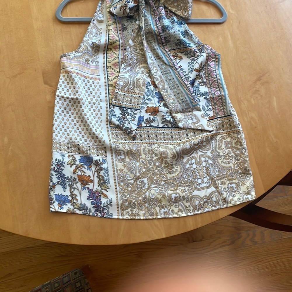 Joie Multicolor Patterned Halter Top
